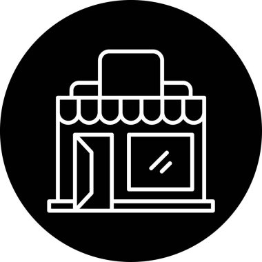 alışveriş simgesi vektör illüstrasyonu