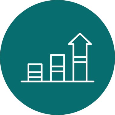 Büyüyor. Web simgesi vektör illüstrasyonu