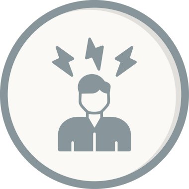 Stres web simgesi vektör illüstrasyonu