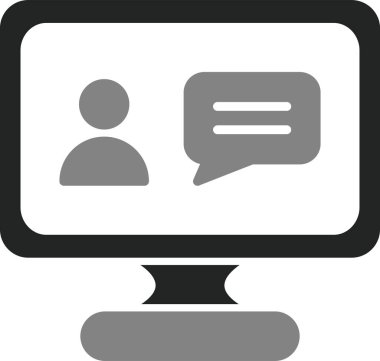 Online eğitim. Web simgesi basit tasarım