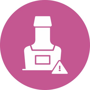 Alkol web simgesi, basit vektör illüstrasyonu