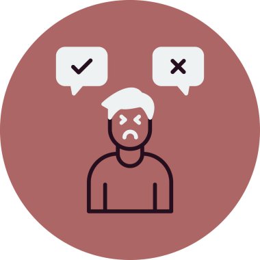 Karar adamı ikonu. Basit tasarım