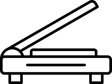 Giyotin ağ ikonu vektör illüstrasyonu