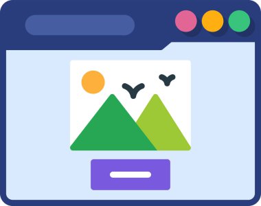 Modern Yorum simgesinin vektör illüstrasyonu