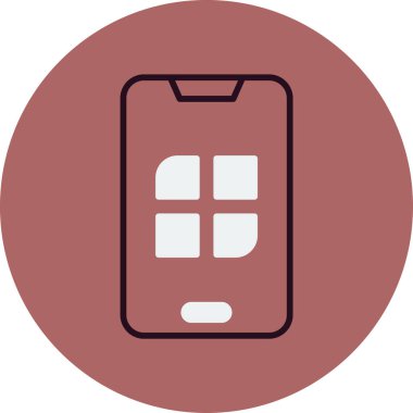 Cep telefonu. basit tasarım vektörü