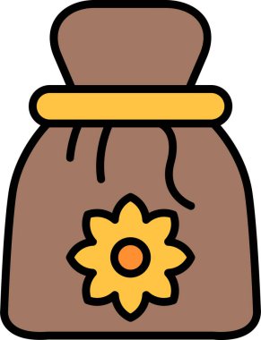 Çuval. Web simgesi basit illüstrasyon