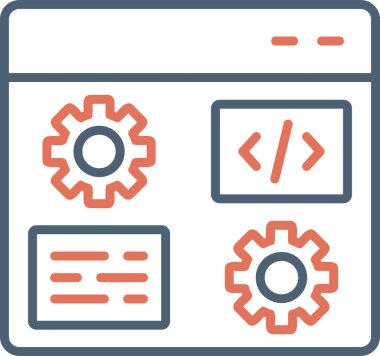 Gelişme. Web simgesi basit illüstrasyon