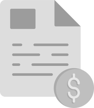 Mali Rapor belgesi. Web simgesi basit illüstrasyon