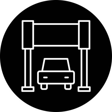 Satır Simgesi İzole Edilmiş Vektör Resmini Başlat