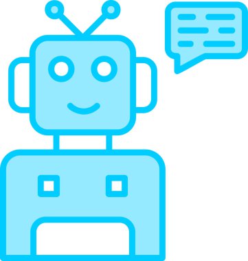 robot. Web simgesi basit illüstrasyon 