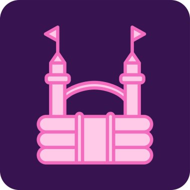 kale ikonu vektör illüstrasyonu 