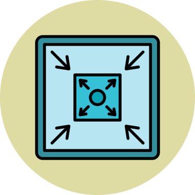 Ölçeklenebilir. Web simgesi basit illüstrasyon