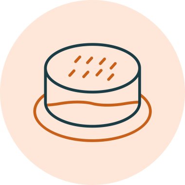 kek web simgesi vektör illüstrasyonu