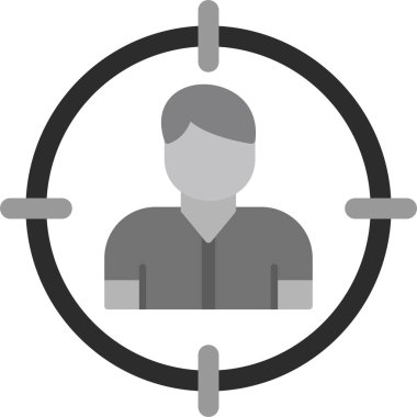 Hedef Seyirci, kullanıcı vektör vektör çizimi 