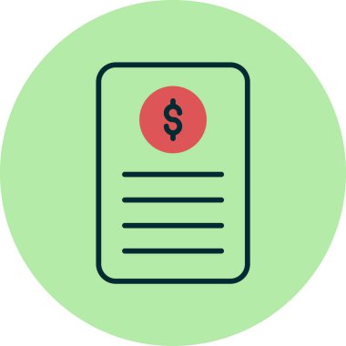 Bill simgesi, vektör illüstrasyonu basit tasarım