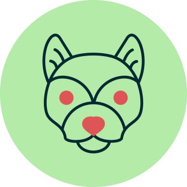 Husky köpek simge vektör çizim