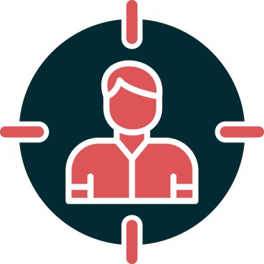 Hedef Seyirci, kullanıcı vektör vektör çizimi 