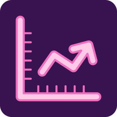 Grafik iş simgesi, vektör illüstrasyonu 