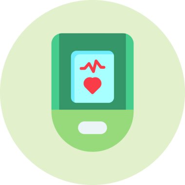 Nabız Oksimetre ağ ikonu vektör çizimi