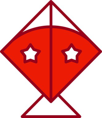 Uçurtma simgesi vektör çizimi