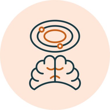 Hayal gücü. Web simgesi basit illüstrasyon