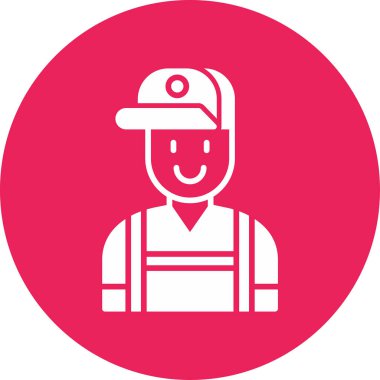 Tamirci adam simgesi vektör çizimi