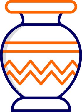 Vazo. Web simgesi basit illüstrasyon