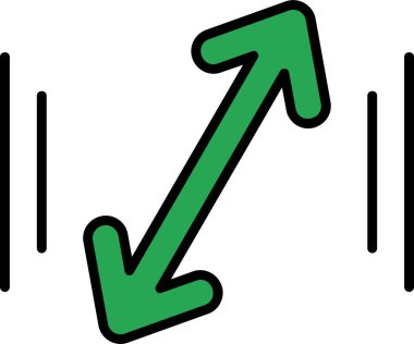 Basit ok simgesi vektör illüstrasyonu