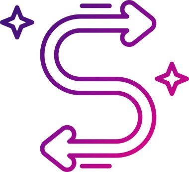 Basit ok simgesi vektör illüstrasyonu