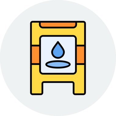 Islak Döşeme Ağı vektör illüstrasyonu