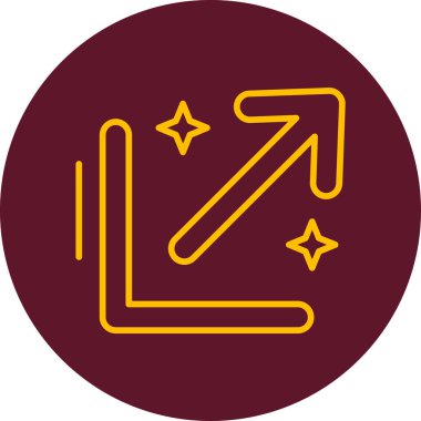 Basit ok simgesi vektör illüstrasyonu