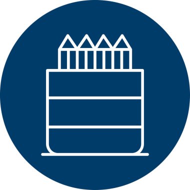 Kalem Tutucu web simgesi, basit vektör illüstrasyonu