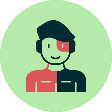 Süper kahraman ağ simgesi, vektör illüstrasyonu