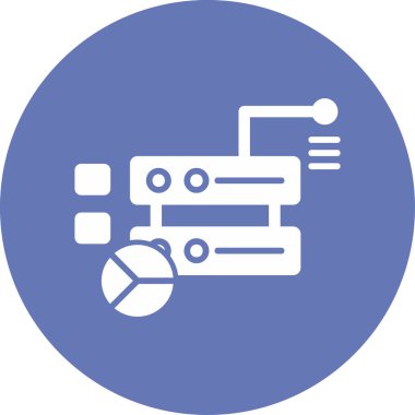 veritabanı simgesi, vektör illüstrasyonu basit tasarım