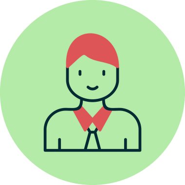 avatar. Web simgesi basit illüstrasyon 