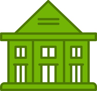 Bina. Web simgesi basit illüstrasyon 