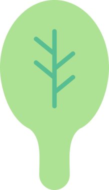 Ispanak yaprağı. Web simgesi basit illüstrasyon