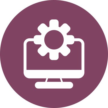 Basit Bilgisayar vektör illüstrasyonu