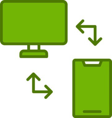 Dosya Aktarım simgesi, vektör illüstrasyonu