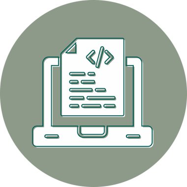 belge simgesi, vektör illüstrasyonu basit tasarım