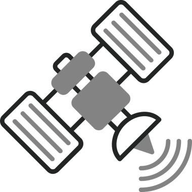 Uydu anten simge vektör çizim 