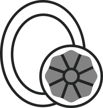 Büyük harf O web simgesi vektör illüstrasyonu