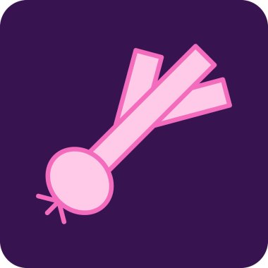 Pırasa web simgesi vektör illüstrasyonu