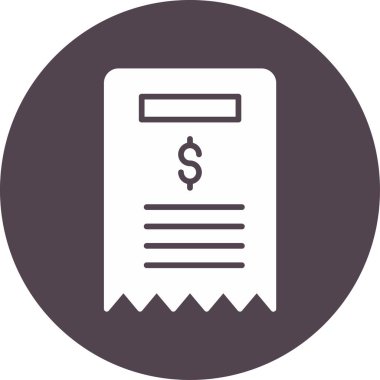 Bill simgesi, vektör illüstrasyonu basit tasarım