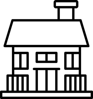 ev simgesini, basit vektör çizim