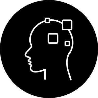 Alzheimer web simgesi vektör çizimi