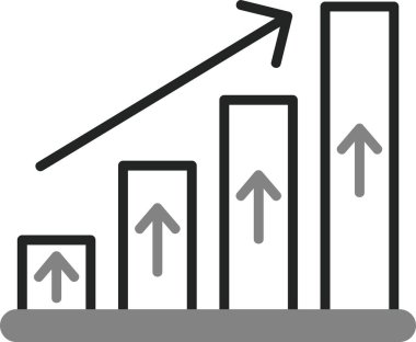 Gelişme kariyeri. Web simgesi basit illüstrasyon