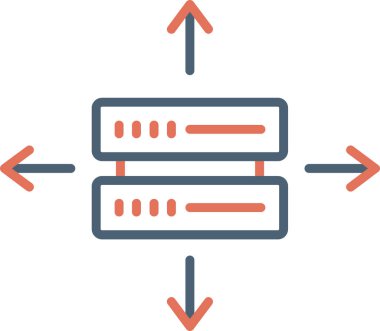 Bir kullanıcı veri grafiğinin soyut çağdaş illüstrasyonu.