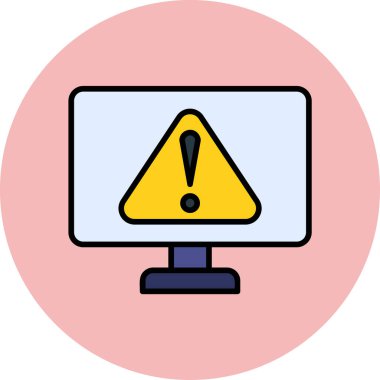 Hata modern simgesinin vektör illüstrasyonu