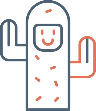 Kaktüs. Web simgesi basit illüstrasyon 